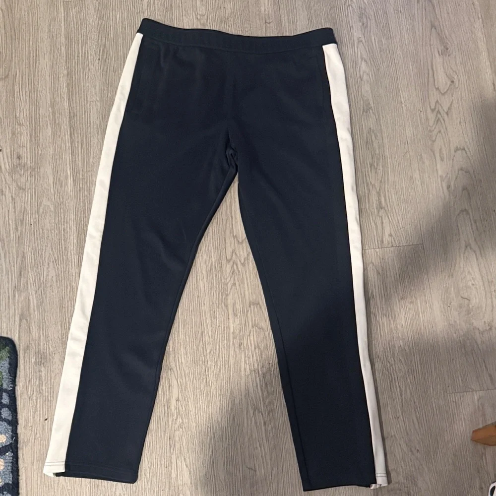 Tory Sport Navy BlueTrack Pants with White Stripes